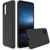 SURPHY Silicone Case Compatible with Galaxy S20 Case 6.2 inch,Slim Liquid Silicone Full Body Phone Case (with Microfiber Lining) for Galaxy S20 6.2″ (Black)