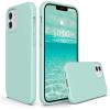 SURPHY Silicone Case Compatible with iPhone 12 Mini Case 5.4 inches, Liquid Silicone Phone Case (with Microfiber Lining) Designed for iPhone 12 Mini 2020 (Blue)(Mint Green)