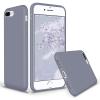 SURPHY Silicone Case Compatible with iPhone 8 Plus Case iPhone 7 Plus Case, Soft Liquid Silicone Rubber Slim Phone Case Cover with Microfiber Lining for iPhone 7 Plus iPhone 8 Plus 5.5″, Lavender Gray
