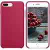 SURPHY Silicone Case Compatible with iPhone 8 Plus Case iPhone 7 Plus Case, Soft Liquid Silicone Rubber Slim Phone Case Cover with Microfiber Lining for iPhone 7 Plus iPhone 8 Plus 5.5″, Rose Red