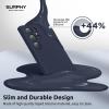 SURPHY Designed for Galaxy S24 Ultra Case (6.8 inch, 2024), (Camera Protection + Soft Microfiber Lining) Liquid Silicone Galaxy S24 Ultra Phone Case, Midnight Blue