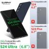 SURPHY Designed for Galaxy S24 Ultra Case (6.8 inch, 2024), (Camera Protection + Soft Microfiber Lining) Liquid Silicone Galaxy S24 Ultra Phone Case, Midnight Blue