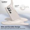 SURPHY Designed for Galaxy S24 Ultra Case (6.8 inch, 2024), (Camera Protection + Soft Microfiber Lining) Liquid Silicone Galaxy S24 Ultra Phone Case, Stone
