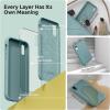 SURPHY Compatible with iPhone XR Case, Thickened Liquid Silicone Phone Case (with Microfiber Lining) for iPhone XR 6.1 inches, Navy Blue(Cactus Green)