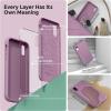 SURPHY Compatible with iPhone XR Case, Thickened Liquid Silicone Phone Case (with Microfiber Lining) for iPhone XR 6.1 inches, Navy Blue(Lilac Purple)