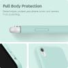 SURPHY Compatible with iPhone XR Case, Thickened Liquid Silicone Phone Case (with Microfiber Lining) for iPhone XR 6.1 inches, Navy Blue(Mint Green)
