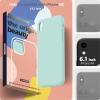 SURPHY Compatible with iPhone XR Case, Thickened Liquid Silicone Phone Case (with Microfiber Lining) for iPhone XR 6.1 inches, Navy Blue(Mint Green)