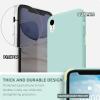SURPHY Compatible with iPhone XR Case, Thickened Liquid Silicone Phone Case (with Microfiber Lining) for iPhone XR 6.1 inches, Navy Blue(Mint Green)