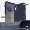 SURPHY Compatible with iPhone XR Case, Thickened Liquid Silicone Phone Case (with Microfiber Lining) for iPhone XR 6.1 inches, Navy Blue(Navy Blue (Full Body))