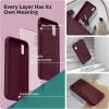 SURPHY Compatible with iPhone XR Case, Thickened Liquid Silicone Phone Case (with Microfiber Lining) for iPhone XR 6.1 inches, Navy Blue(Plum)