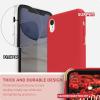 SURPHY Compatible with iPhone XR Case, Thickened Liquid Silicone Phone Case (with Microfiber Lining) for iPhone XR 6.1 inches, Navy Blue(Red (Full Body))