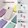 SURPHY Compatible with iPhone XR Case, Thickened Liquid Silicone Phone Case (with Microfiber Lining) for iPhone XR 6.1 inches, Navy Blue(Stone)
