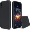 SURPHY Compatible with iPhone XR Case, Thickened Liquid Silicone Phone Case (with Microfiber Lining) for iPhone XR 6.1 inches, Navy Blue(Black)