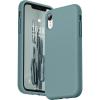 SURPHY Compatible with iPhone XR Case, Thickened Liquid Silicone Phone Case (with Microfiber Lining) for iPhone XR 6.1 inches, Navy Blue(Cactus Green)