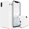 SURPHY Compatible with iPhone XR Case, Thickened Liquid Silicone Phone Case (with Microfiber Lining) for iPhone XR 6.1 inches, Navy Blue(White)