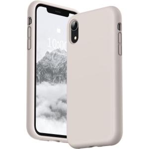 SURPHY Compatible with iPhone XR Case, Thickened Liquid Silicone Phone Case (with Microfiber Lining) for iPhone XR 6.1 inches, Navy Blue(Stone)