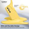 SURPHY Compatible with Samsung Galaxy S24 Case (6.2 inch, 2024), (Camera Protection + Soft Microfiber Lining) Liquid Silicone Galaxy S24 Phone Case, Light Yellow