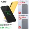 SURPHY Compatible with Samsung Galaxy S24 Case (6.2 inch, 2024), (Camera Protection + Soft Microfiber Lining) Liquid Silicone Galaxy S24 Phone Case, Light Yellow