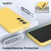 SURPHY Compatible with Samsung Galaxy S24 Case (6.2 inch, 2024), (Camera Protection + Soft Microfiber Lining) Liquid Silicone Galaxy S24 Phone Case, Light Yellow