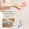 SURPHY Phone Charm, Phone Charms Strap with Tether Tab & Premium Metal Buckle, Cellphone Wrist Strap Chain(A- Pearl Loop)