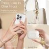 SURPHY Phone Charm, Phone Charms Strap with Tether Tab & Premium Metal Buckle, Cellphone Wrist Strap Chain(B- Pearl Pink)