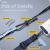 SURPHY Phone Lanyard Crossbody with Light-Activated Strap, Easy Adjustable Phone Strap with 2 Pack Cellphone Tether Tab, Premium Metal Buckles, Crossbody Cellphone Lanyard for Women and Men, Starlight(Blue)
