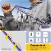 SURPHY Phone Lanyard Crossbody with Light-Activated Strap, Easy Adjustable Phone Strap with 2 Pack Cellphone Tether Tab, Premium Metal Buckles, Crossbody Cellphone Lanyard for Women and Men, Starlight(Purple)