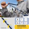 SURPHY Phone Lanyard Crossbody with Light-Activated Strap, Easy Adjustable Phone Strap with 2 Pack Cellphone Tether Tab, Premium Metal Buckles, Crossbody Cellphone Lanyard for Women and Men, Starlight(Blue)