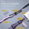 SURPHY Phone Lanyard Crossbody with Light-Activated Strap, Easy Adjustable Phone Strap with 2 Pack Cellphone Tether Tab, Premium Metal Buckles, Crossbody Cellphone Lanyard for Women and Men, Starlight(Purple)