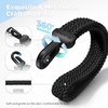 SURPHY Elastic Phone Wrist Strap, Phone Lanyard, Key Chain Lanyards | Stretchy Keychain Wristlet with 360° Swivel Snap Hook, Braided Elastic Phone Strap with Phone Tether Tab(Black)