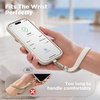 SURPHY Elastic Phone Wrist Strap, Phone Lanyard, Key Chain Lanyards | Stretchy Keychain Wristlet with 360° Swivel Snap Hook, Braided Elastic Phone Strap with Phone Tether Tab(A- Stone)