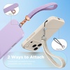 SURPHY Elastic Phone Wrist Strap, Phone Lanyard, Key Chain Lanyards | Stretchy Keychain Wristlet with 360° Swivel Snap Hook, Braided Elastic Phone Strap with Phone Tether Tab(A- Stone)