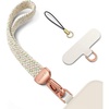 SURPHY Elastic Phone Wrist Strap, Phone Lanyard, Key Chain Lanyards | Stretchy Keychain Wristlet with 360° Swivel Snap Hook, Braided Elastic Phone Strap with Phone Tether Tab(Starlight Dots)